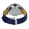 Seiko Spirit Chronograph Lederarmband blaues Zifferblatt Quarz SBTR019 100M Herrenuhr