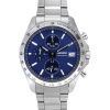 Seiko Spirit Chronograph Edelstahl blaues Zifferblatt Quarz SBTR023 100M Herrenuhr