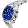 Seiko Spirit Chronograph Edelstahl blaues Zifferblatt Quarz SBTR023 100M Herrenuhr