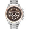 Seiko Spirit Chronograph Edelstahl braunes Zifferblatt Quarz SBTR026 100M Herrenuhr