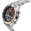 Seiko Spirit Chronograph Edelstahl braunes Zifferblatt Quarz SBTR026 100M Herrenuhr