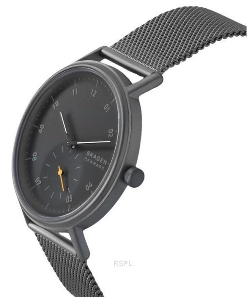 Skagen Kuppel Edelstahl graues Zifferblatt Quarz SKW6891 Herrenuhr