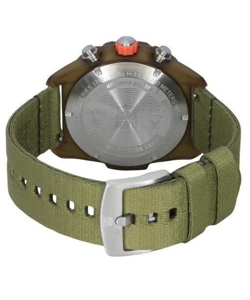 Luminox Bear Grylls Survival ECO Master Chronograph Grünes Zifferblatt Quarz Taucheruhr XB.3757.ECO 200M Herrenuhr