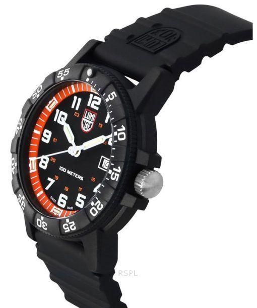 Luminox Leatherback SEA Turtle Giant Polyurethane Strap Schwarzes Zifferblatt Quarz XS.0329.1 100M Herrenuhr