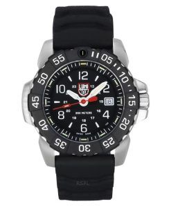 Luminox Navy Seal RSC Taucheruhr mit Kautschukarmband und schwarzem Zifferblatt, XS.3251.CB, 200 M, Herren