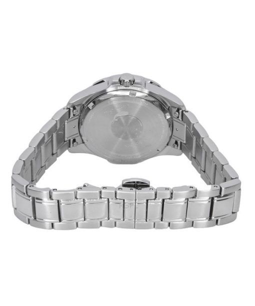 Bulova Marine Star Diamond Accents Edelstahl Blaues Perlmutt-Zifferblatt Quarz 96P248 100 Damenuhr