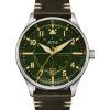 AVI-8 Hawker Hurricane Kent Automatik Hampshire Lederarmband grünes Zifferblatt AV-4094-03 Herrenuhr