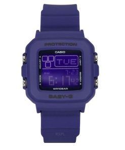 Casio Baby-G Plus Digital 30. Jahrestag Blaues Harzarmband Quarz BGD-10K-2 100M Damenuhr mit speziellem Halter