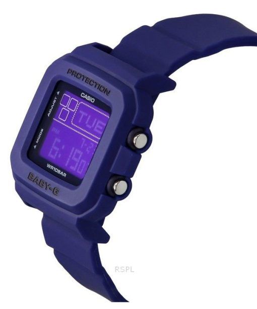 Casio Baby-G Plus Digital 30. Jahrestag Blaues Harzarmband Quarz BGD-10K-2 100M Damenuhr mit speziellem Halter