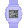 Casio Baby-G Plus Digital 30. Jahrestag Lila Harzarmband Quarz BGD-10K-6 100M Damenuhr mit speziellem Halter