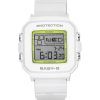 Casio Baby-G Plus Digital 30th Anniversary weißes Harzarmband Quarz BGD-10K-7 100M Damenuhr mit speziellem Halter