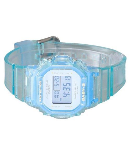 Casio Baby-G Digital Summer Jelly Transparent Hellblau Harzarmband Quarz BGD-565SJ-2 100M Damenuhr