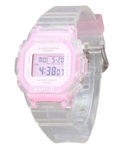 Casio Baby-G Digital Summer Jelly Transparentes rosa Harzarmband Quarz BGD-565SJ-7 100M Damenuhr