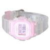 Casio Baby-G Digital Summer Jelly Transparentes rosa Harzarmband Quarz BGD-565SJ-7 100M Damenuhr