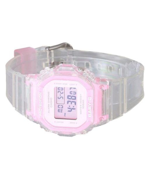 Casio Baby-G Digital Summer Jelly Transparentes rosa Harzarmband Quarz BGD-565SJ-7 100M Damenuhr