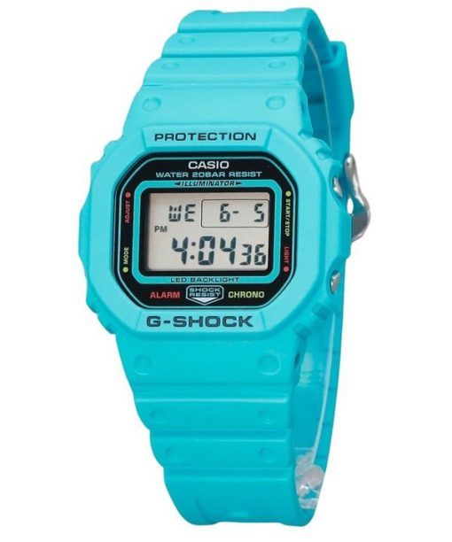 Casio G-Shock Digital Energy Park Series Vivid Blue Armband aus biobasiertem Harz Quarz DW-5600EP-2 200M Herrenuhr