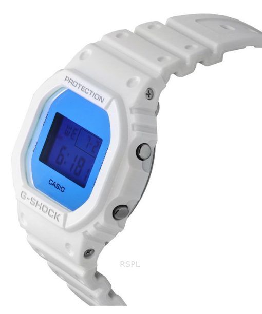 Casio G-Shock Digital weißes Harzarmband Quarz DW-5600TL-7 200M Herrenuhr