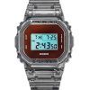 Casio G-Shock Digital Grau durchscheinendes Harzarmband Quarz DW-5600TLS-8 200M Herrenuhr