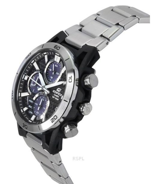 Casio Edifice Sospensione Analog-Chronograph Edelstahl Graues Zifferblatt Solarbetrieben EQS-960D-1AV 100M Herrenuhr