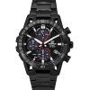 Casio Edifice Sospensione Analog Chronograph Black Ion Edelstahl Schwarzes Zifferblatt Solar EQS-960DC-1AV 100M Herrenuhr