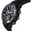 Casio Edifice Sospensione Analog Chronograph Harzarmband graues Zifferblatt Solar EQS-960PB-1AV 100M Herrenuhr