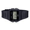 Casio POP Digital Schwarzes Armband aus biobasiertem Harz Quarz F-91WB-1A Unisex-Armbanduhr