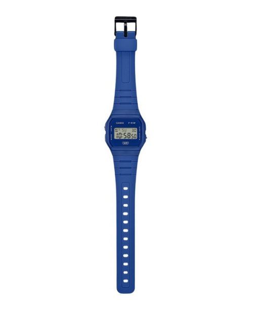 Casio POP Digital Blau Biobasiertes Harzarmband Quarz F-91WB-2A1 Unisex-Uhr