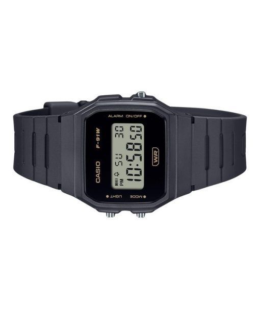 Casio POP Digital Grau Biobasiertes Harzarmband Quarz F-91WB-8A Unisex-Uhr