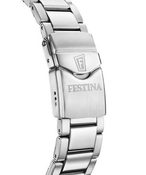 Festina The Originals Edelstahl blaues Zifferblatt Quarz Taucheruhr F20663-1 200M Herrenuhr