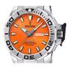 Festina The Originals Edelstahl orangefarbenes Zifferblatt Quarz Taucheruhr F20665-5 200M Herrenuhr