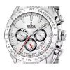 Festina Timeless Chronograph Edelstahl weißes Zifferblatt Quarz F20668-1 100M Herrenuhr