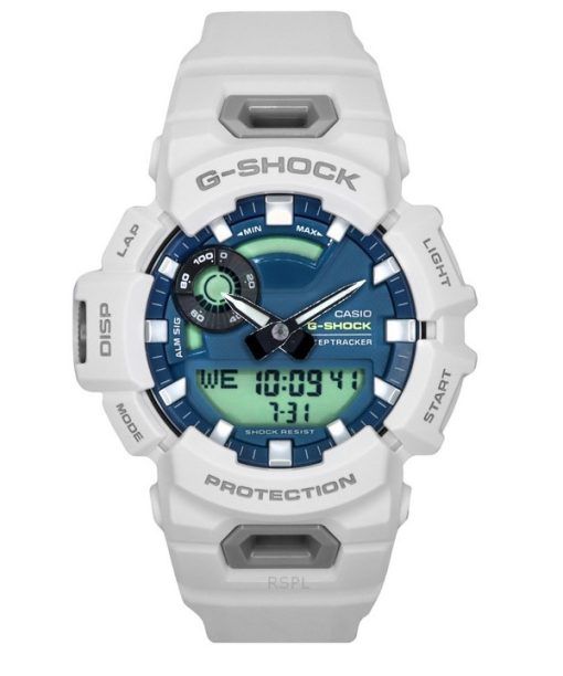 Casio G-Shock G-Squad Analog-Digital-Smartphone-Link Biobasiertes Harzarmband Blaues Zifferblatt Quarz GBA-900CB-7A 200M Herrenu