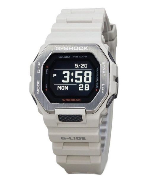 Casio G-Shock G-Lide Digital Smartphone Link Graues Harzarmband Quarz GBX-100-8 200M Herrenuhr