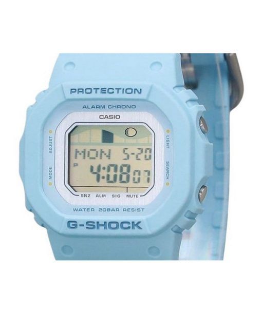 Casio G-Shock G-Lide Digital Hellblau Biobasiertes Harzarmband Quarz GLX-S5600-2 200M Damenuhr