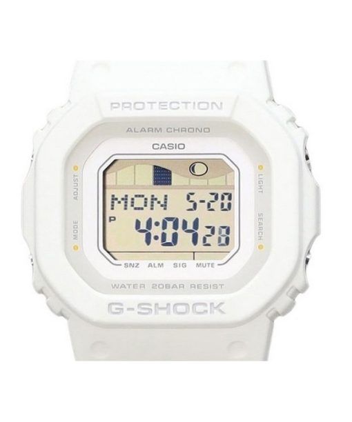 Casio G-Shock G-Lide Digital weißes Armband aus biobasiertem Harz Quarz GLX-S5600-7B 200M Damenuhr