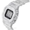 Casio G-Shock Digitaluhr mit weißem Armband aus biobasiertem Harz, robuste Solaranlage GMS-S5600RT-7, 200 m