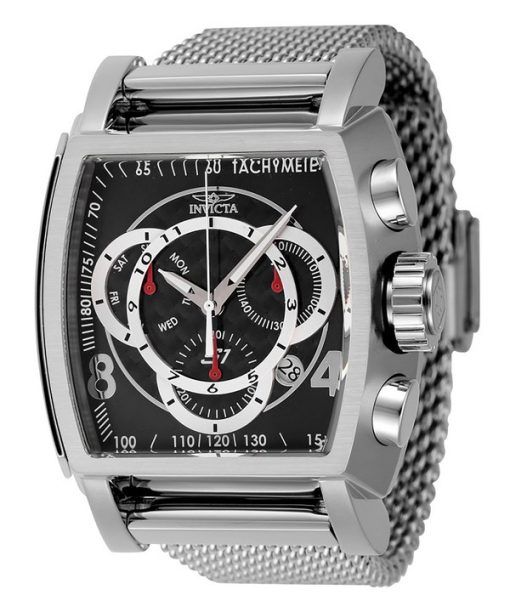 Invicta S1 RAlley Chronograph Edelstahl schwarzes Zifferblatt Quarz 46007 100M Herrenuhr