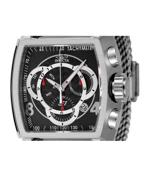 Invicta S1 RAlley Chronograph Edelstahl schwarzes Zifferblatt Quarz 46007 100M Herrenuhr