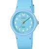 Casio Pop Analog Blau Biobasiertes Harzarmband Blaues Zifferblatt Quarz LQ-24B-2B Damenuhr