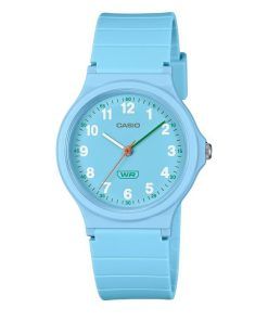 Casio Pop Analog Blau Biobasiertes Harzarmband Blaues Zifferblatt Quarz LQ-24B-2B Damenuhr