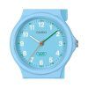 Casio Pop Analog Blau Biobasiertes Harzarmband Blaues Zifferblatt Quarz LQ-24B-2B Damenuhr