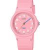 Casio Pop Analog Pink Biobasiertes Harzarmband Rosa Zifferblatt Quarz LQ-24B-4B Damenuhr