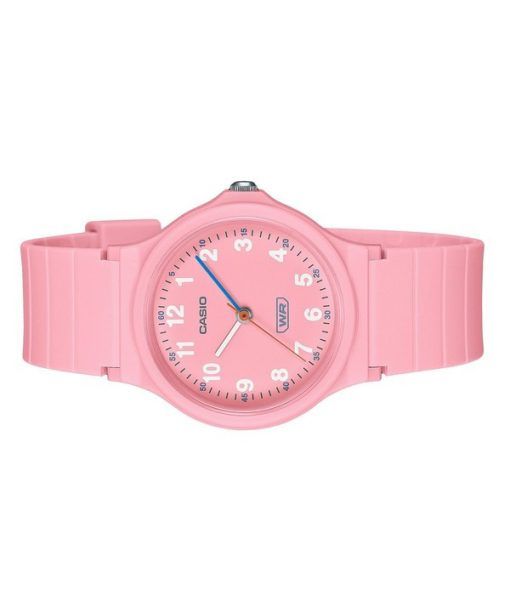 Casio Pop Analog Pink Biobasiertes Harzarmband Rosa Zifferblatt Quarz LQ-24B-4B Damenuhr