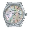 Casio Standard Analog Edelstahl Perlmutt Zifferblatt Quarz LTP-1302DS-4AV Damenuhr