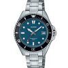 Casio Standard Analog Edelstahl Blaues Zifferblatt Quarz MDV-10D-2A1V Herrenuhr