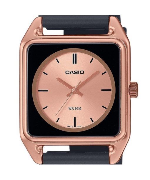 Casio Standard Analog Resin Armband Roségold Zifferblatt Quarz MTP-B170-5EV Herrenuhr