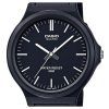 Casio Youth Analog Harzarmband schwarzes Zifferblatt Quarz MW-240-1EV Herrenuhr