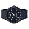 Casio Youth Analog Harzarmband schwarzes Zifferblatt Quarz MW-240-1EV Herrenuhr