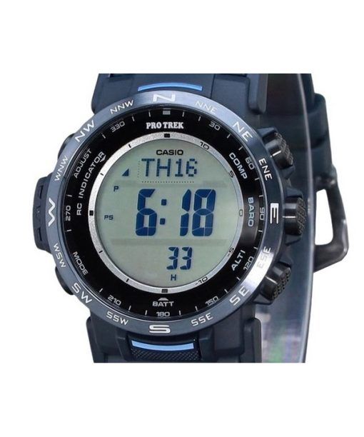 Casio ProTrek Climber Line Digital Blau Biobasiertes Harz Robuste Solar PRW-35Y-2 100M Herrenuhr