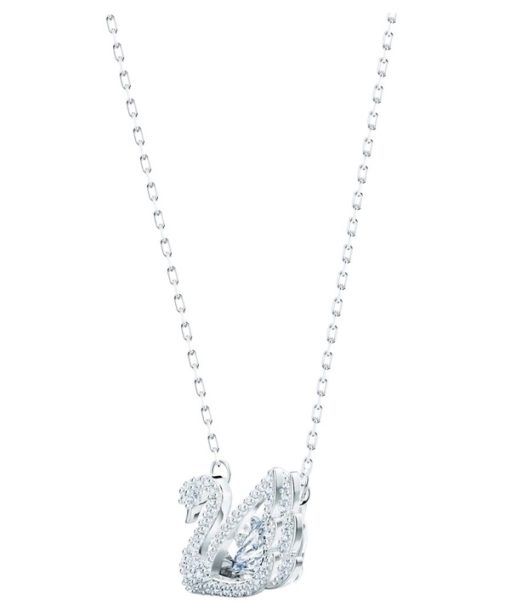 Swarovski Swan Weiße Rhodium-Halskette 5514421 für Damen